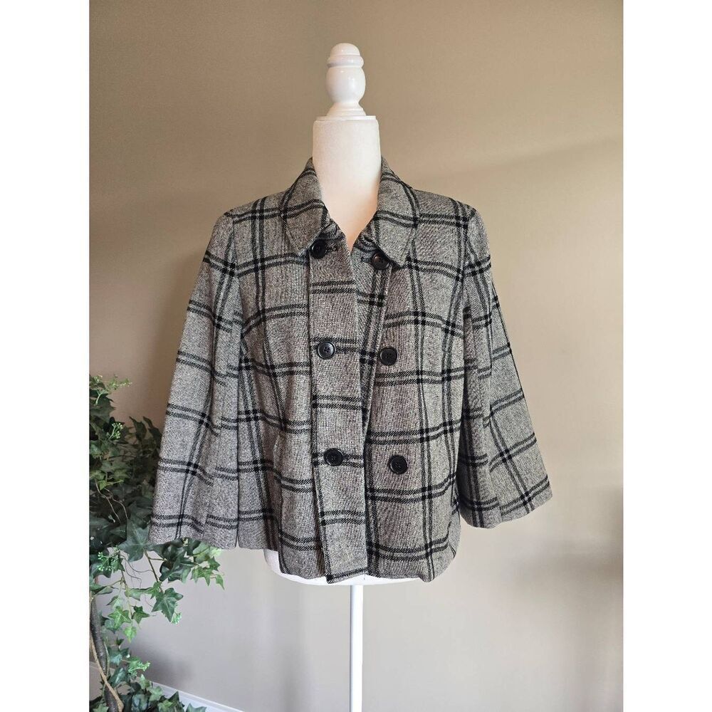 Isaac Mizrahi Blazer Plaid Sz L - Picture 2 of 7